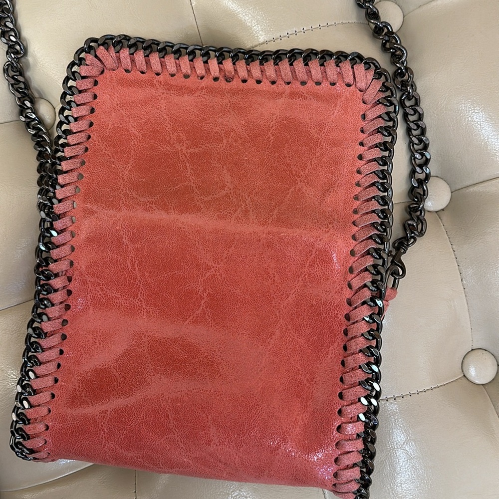 NEW Borse in Pelle genuine leather Chain-Trimmed Bag. - Picture 6 of 12